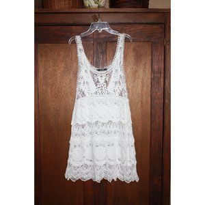 COPY - Dulcie White Lace Beach Coverup Dress